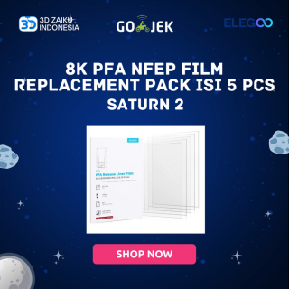 Original ELEGOO Saturn 2 8K PFA NFEP Film Replacement Pack Isi 5 Pcs - Repack 1 Pc